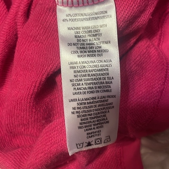 CALVIN Klein Pink Cropped‎ Sweatshirt - Picture 7 of 9